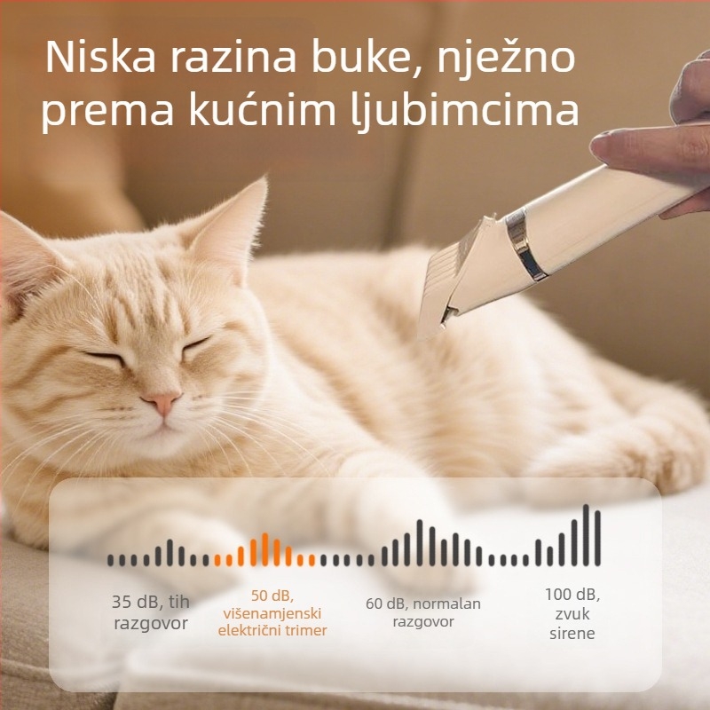 Trimer za dlaku kućnih ljubimaca s digitalnim zaslonom za pse i mačke