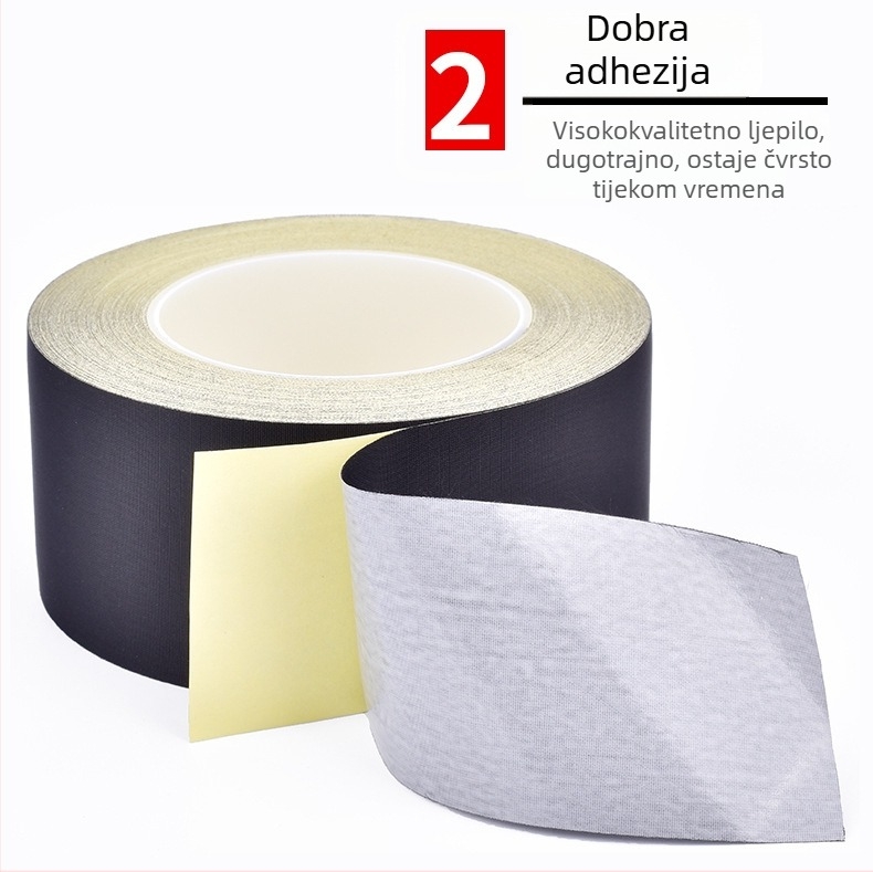 Crna traka od acetatne tkanine, otporna na vatru, izolacijska, visoke temperature, za popravak LCD zaslona i elektronike.