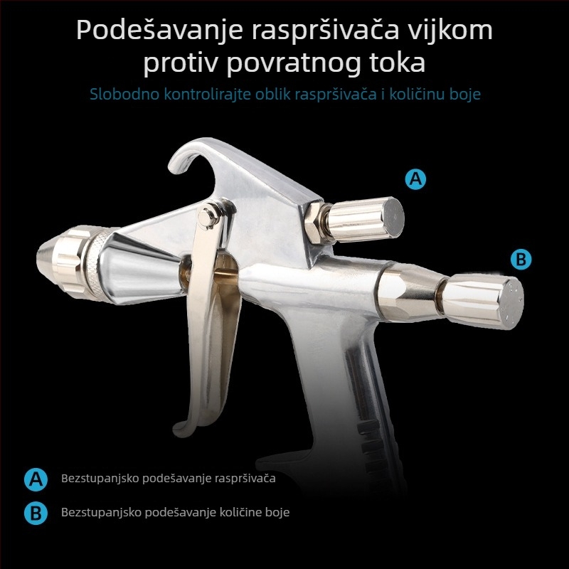 F2/R2 mini sprej-pistolj s mlaznicom 0,5 mm za popravak kože na malim površinama