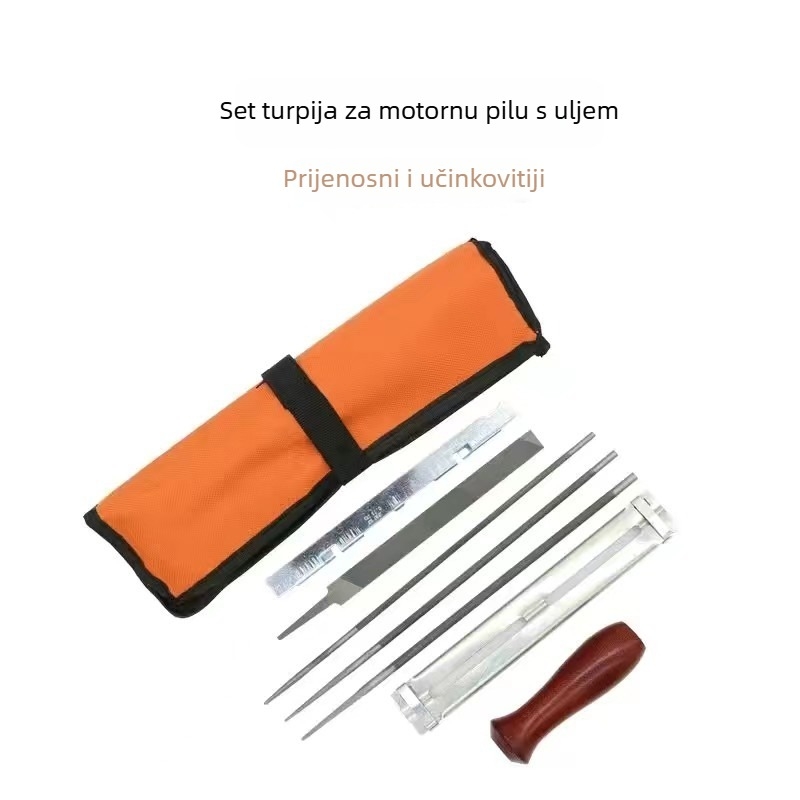 9-dijelni set fajlova za lančanu pilu uz torbu