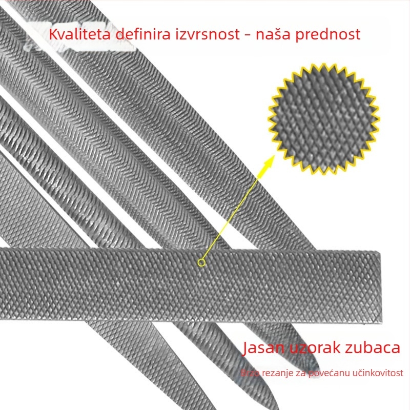 Šestodijelni set različitih fajlova: mali trokutasti, polukružni i ravni, veličine 3-140/4-160/8-180