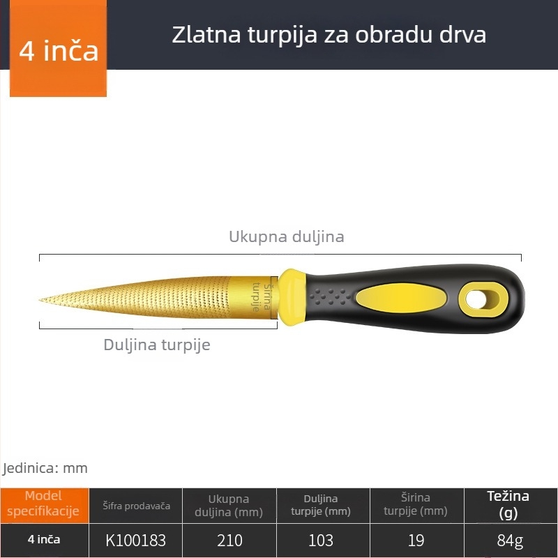 Mali alat za popravak cipela i poliranje, čvrsti metalni alat za drvo