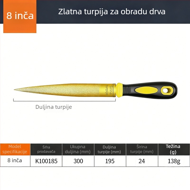 Mali alat za popravak cipela i poliranje, čvrsti metalni alat za drvo