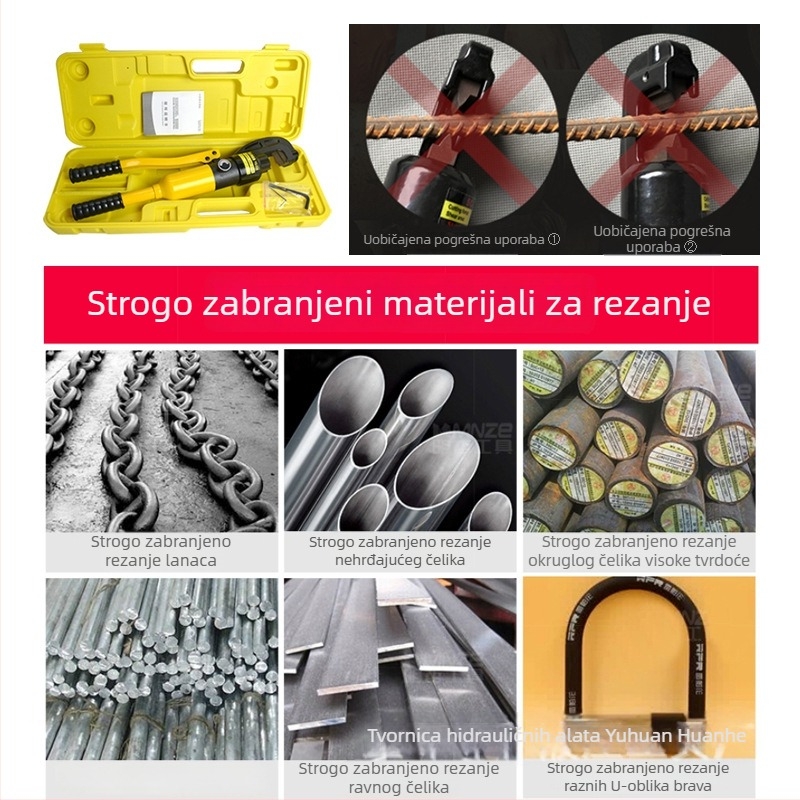 YQ16/22 hidraulični rezač za armaturu s reznom glavom