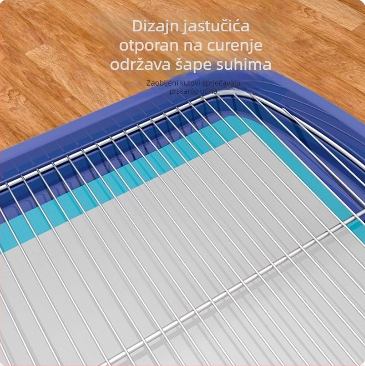 Prilagođena toalet za pse s mrežom od željeza za velike i srednje pse – unutarnja toalet i kutija za pse