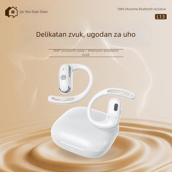 Slušalice s kostnom vodom Bluetooth, pričvršćene za uho, sportske, dvostrani stereo, visoka kvalit zvuka, više od 8 sati trajanja baterije, model L13