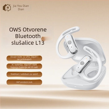 Slušalice s kostnom vodom Bluetooth, pričvršćene za uho, sportske, dvostrani stereo, visoka kvalit zvuka, više od 8 sati trajanja baterije, model L13