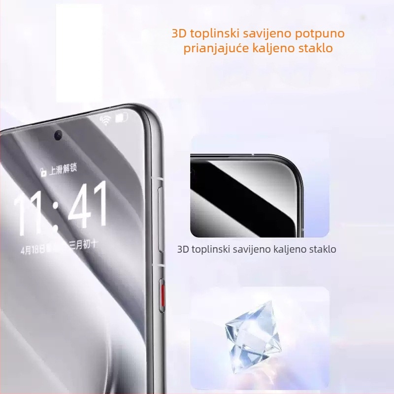 HD zaštita zaslona od kaljenog stakla s punim ljepilom za Huawei Mate X7, Mate 70 Pro i Mate 60 Pro