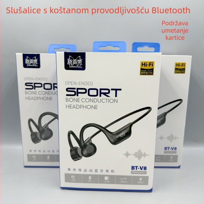 Marke slušalice s koštanom vodljivošću, bežične Bluetooth sportske slušalice, s dizajnom za držanje na uhu