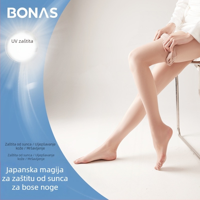 Bonas Ženske ultra tanke čarape s UV zaštitom, anti-snag funkcijom i skrivenim panelom za glatku kožu