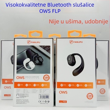 OWS bežične Bluetooth slušalica, dugotrajna autonomija, dizajn kuka za uho, dodirno upravljanje pozivima, jednostrani poslovni headset