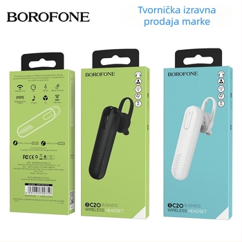 Borofone BC20 bežične Bluetooth slušalice s kukom za uho – moderne poslovne slušalice za pozive