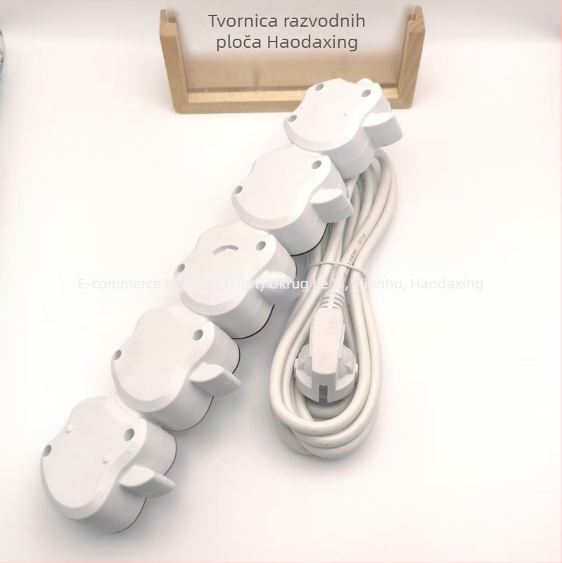 Univerzalna utičnica u obliku jabuke, europskog stila, s 3 USB portova, 1200W, 220V