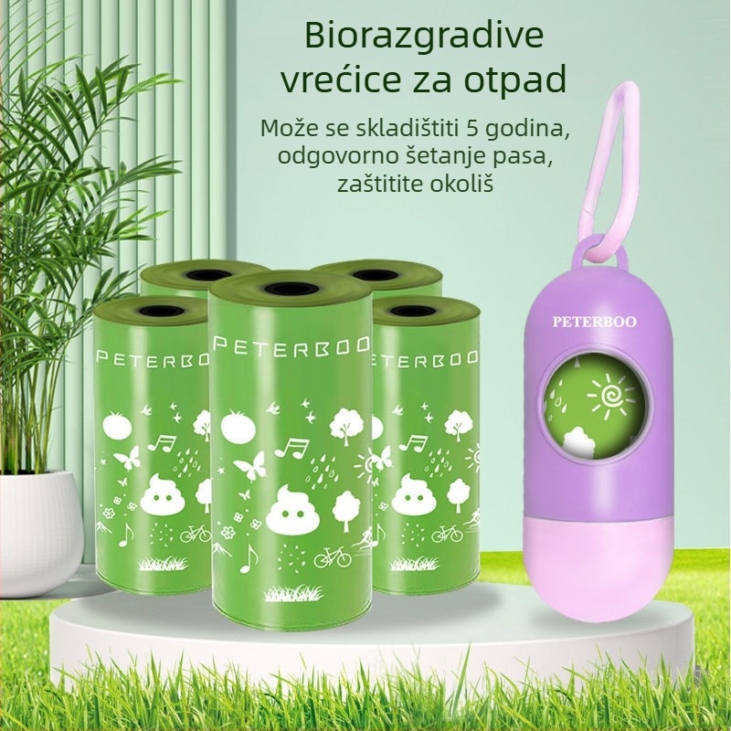 Set vrećica za pseće izmet i alat za čišćenje za šetnje