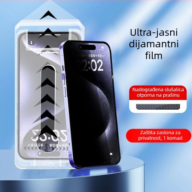 Samsung S25U HD staklena zaštita zaslona s zaštitom privatnosti, puni zaslon za S22/S23+ i S21/S24