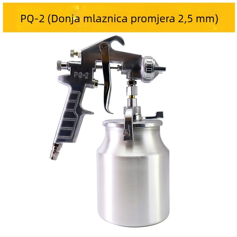 W71 pneumatska pištolj za prskanje s visokom atomizacijom latex boje za namještaj, donji spremnik F75