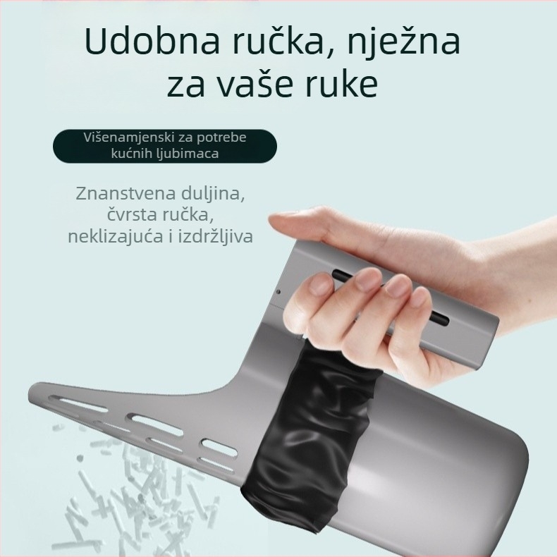 Sve-u-jednom lopatica za mačju stelju s ugrađenom vrećom za smeće, izdržljiv i prijenosan alat za čišćenje