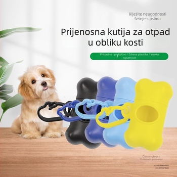 Prijenosni dispenzer vrećica za pse u obliku kosti