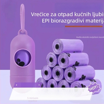 Biodegradibilne vrećice za otpadke kućnih ljubimaca, debeli prijenosni vrećice za pseće izmet, EPI bio-otpad vrećice, posuda za prikupljanje izmeta