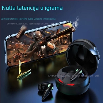 H03 Bluetooth slušalice s aktivnim ANC-om, TWS, stil kacige razine 3, za esport i gaming, in-ear