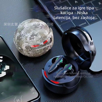 H03 Bluetooth slušalice s aktivnim ANC-om, TWS, stil kacige razine 3, za esport i gaming, in-ear