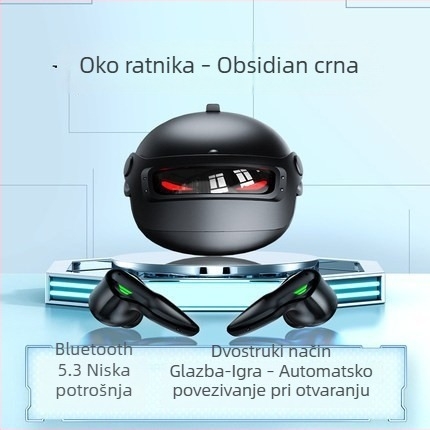 H03 Bluetooth slušalice s aktivnim ANC-om, TWS, stil kacige razine 3, za esport i gaming, in-ear