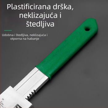 Veliki otvoreni F-tip podesivi ključ s otvorenim krajem i kliještima pod pravim kutem za cijevi — univerzalni alat za cijevi