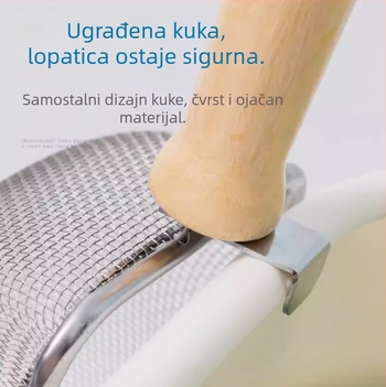 Lopatica od nehrđajućeg čelika s finom mrežicom za mačji pijesak