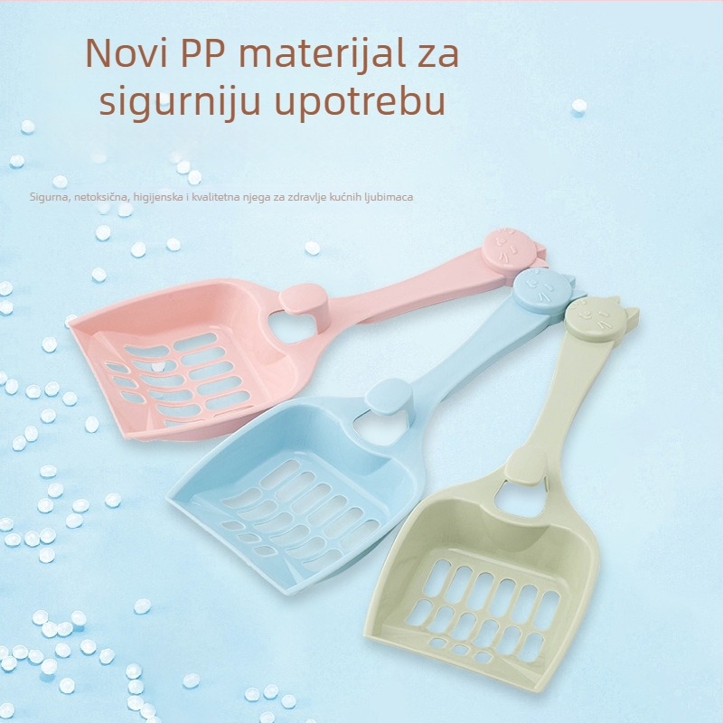 Plastična lopatica za mačji pijesak s šupljom mrežom, Harry yaya