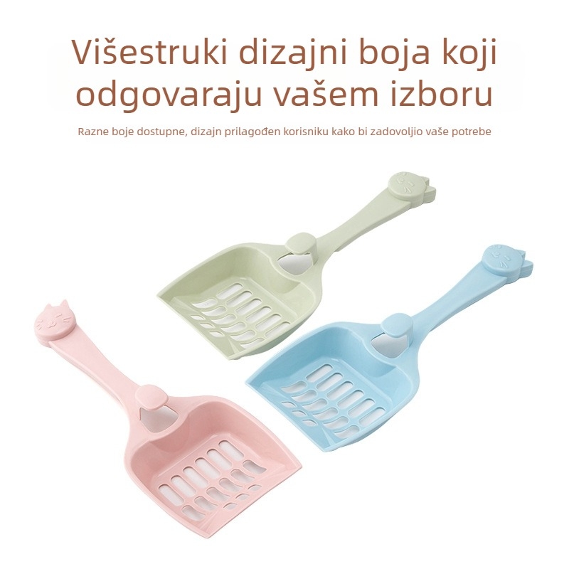 Plastična lopatica za mačji pijesak s šupljom mrežom, Harry yaya