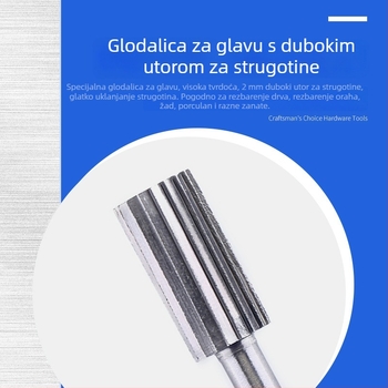 Set od 6 rotirajućih burr-a od visokou brzinskog čelika za obradu drveta i metala