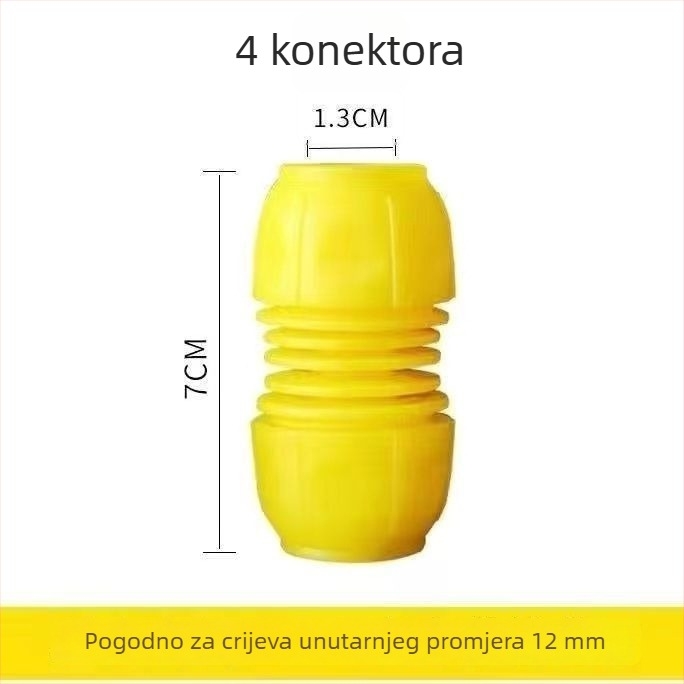 Brzi spoj za vodovodnu cijev, reduktor 1/2 in–3/4 in–1 in, univerzalni priključak za crijevo
