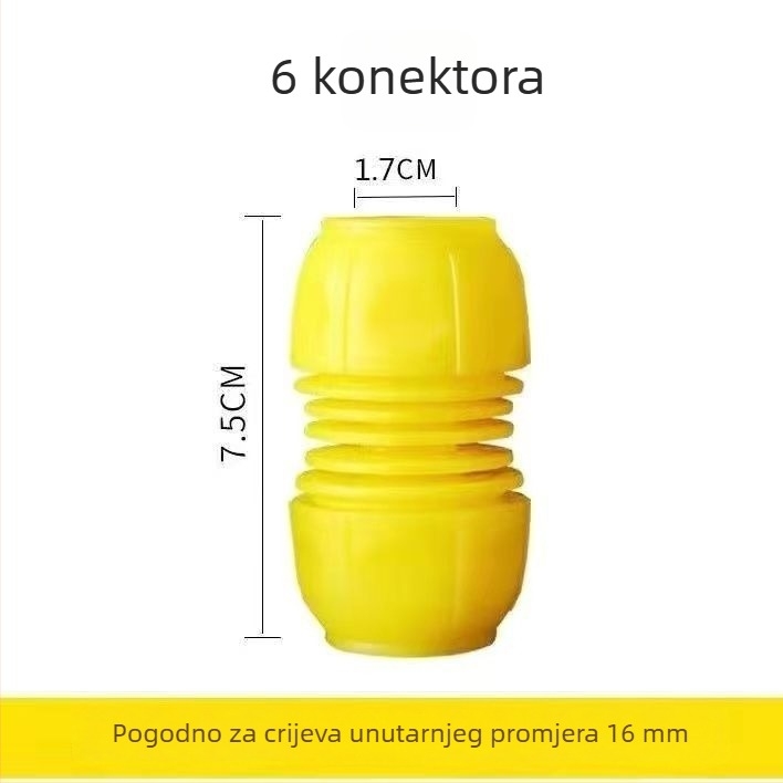Brzi spoj za vodovodnu cijev, reduktor 1/2 in–3/4 in–1 in, univerzalni priključak za crijevo