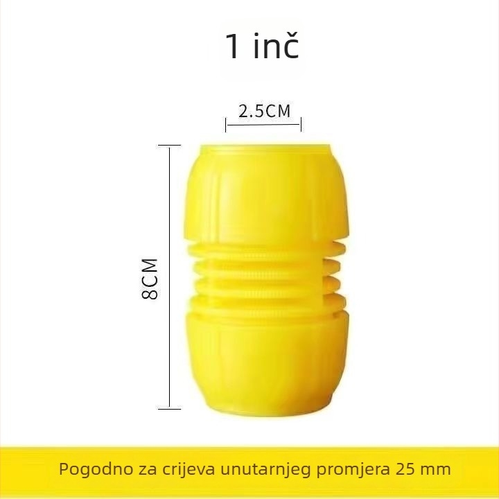 Brzi spoj za vodovodnu cijev, reduktor 1/2 in–3/4 in–1 in, univerzalni priključak za crijevo