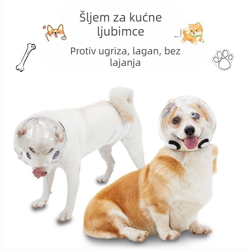 Maska za pse, svemirska kapuljača za pse, kaciga-maska za srednje i male pse (Pomorski špic, Teddy)