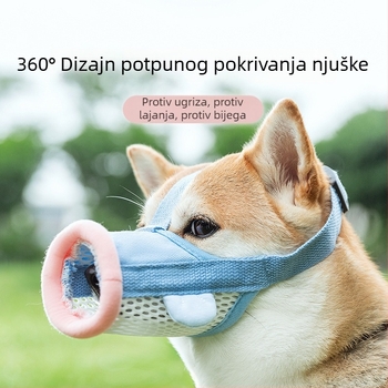 Prilagodljiva prozračna muzzla za pse s mrežom, za male i srednje pse, protiv ugriza