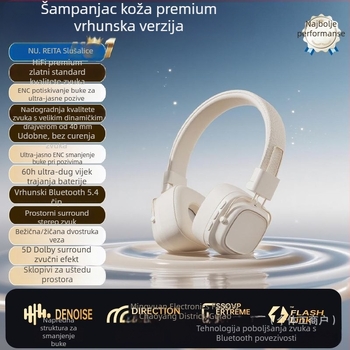 Bežične gaming slušalice Bluetooth s aktivnim otklanjanjem šuma, model 2026