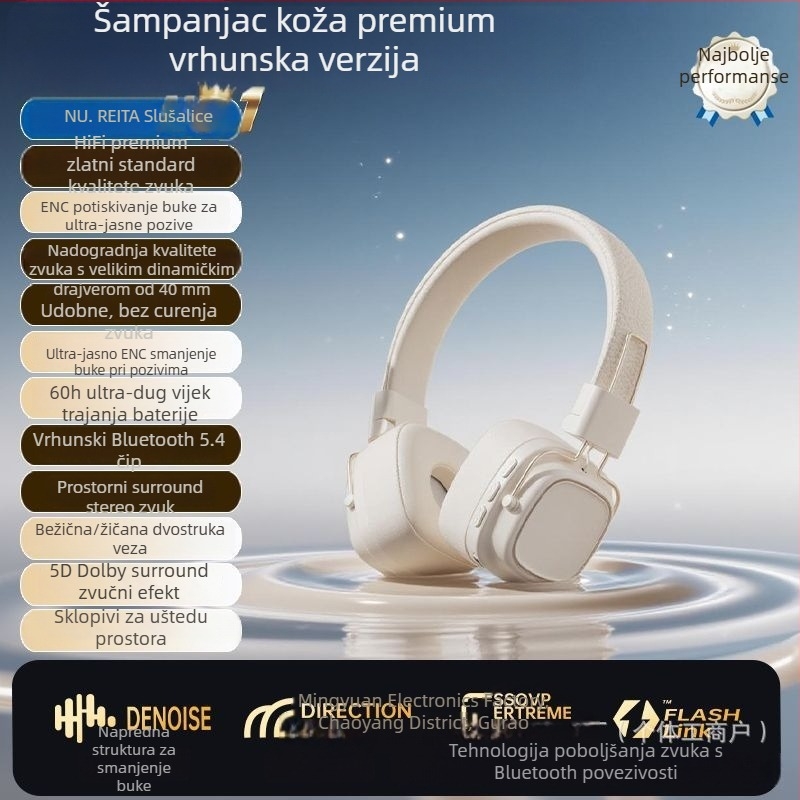 Bežične gaming slušalice Bluetooth s aktivnim otklanjanjem šuma, model 2026