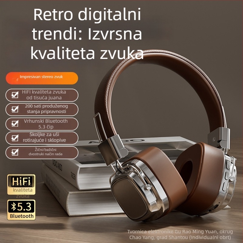 Bežične gaming slušalice Bluetooth s aktivnim otklanjanjem šuma, model 2026