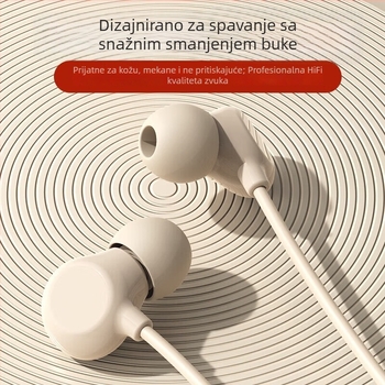 Q5 žičane ušne slušalice s mikrofonom, kompatibilne s OPPO Type-C okruglim priključkom, minimalistički dizajn