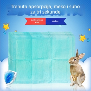 Jednokratne podloge za urin za kućne ljubimce: kunići, mačke, psi i mali glodavci s dezodorirajućim materijalom