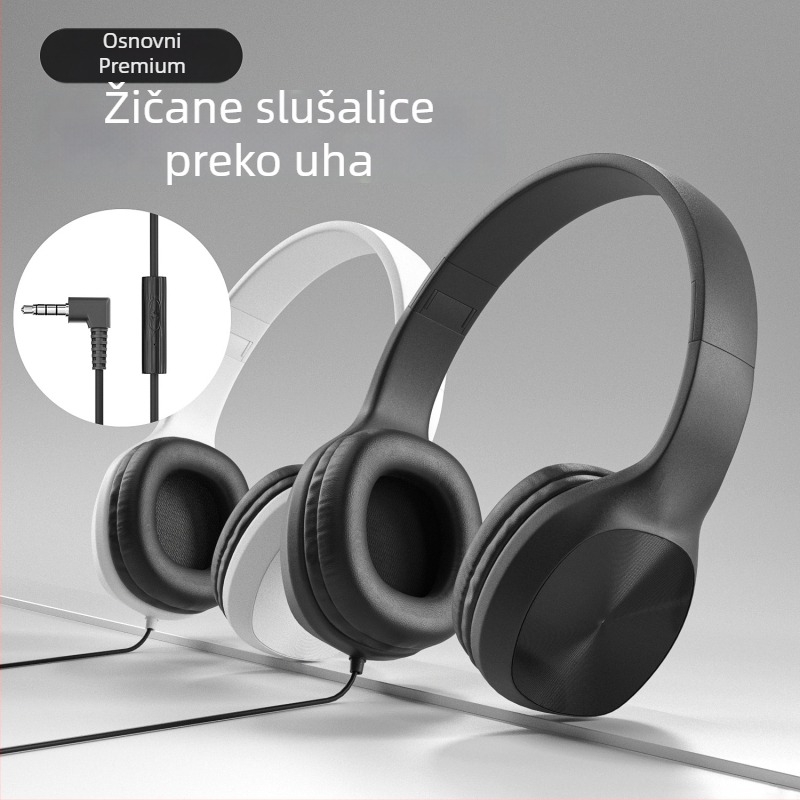 GUIDERAY/Jia Tianyu 891 žičane slušalice preko glave, stereo, sklopive, s mikrofonom, za glazbu i učenje klavira