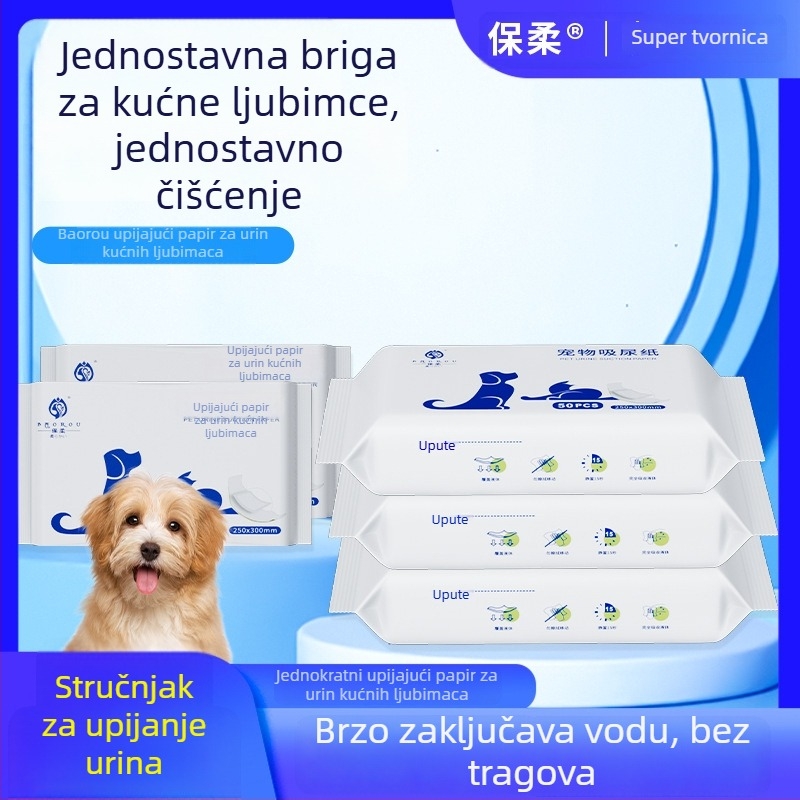 Podloške za urin za kućne ljubimce, apsorbirajuće, netkane tkanine, brzo sušenje, 50 komada