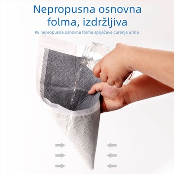Debela podloga za mokraću kućnih ljubimaca, gaćice za inkontinenciju za pse i mačke, sigurne higijenske gaćice s bambusovim aktivnim ugljenom za neutralizaciju mirisa