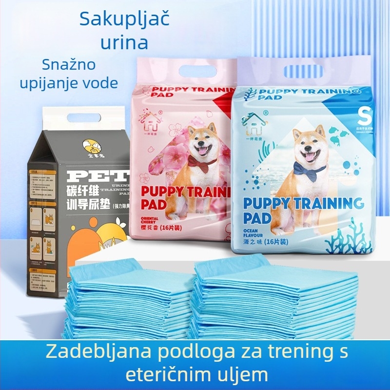 Debela podloga za mokraću kućnih ljubimaca, gaćice za inkontinenciju za pse i mačke, sigurne higijenske gaćice s bambusovim aktivnim ugljenom za neutralizaciju mirisa