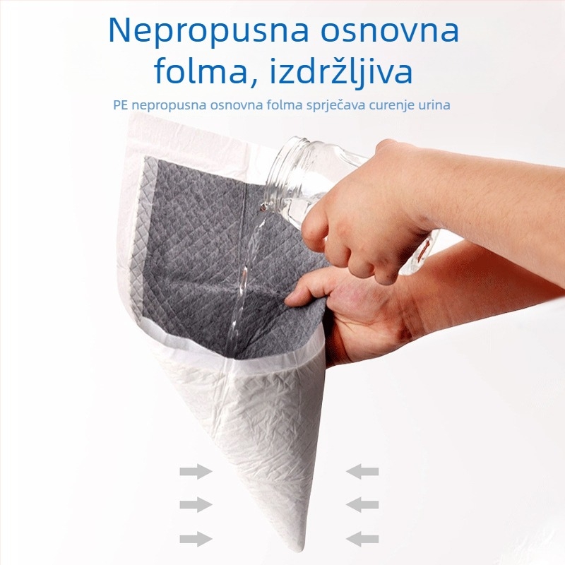 Debela podloga za mokraću kućnih ljubimaca, gaćice za inkontinenciju za pse i mačke, sigurne higijenske gaćice s bambusovim aktivnim ugljenom za neutralizaciju mirisa