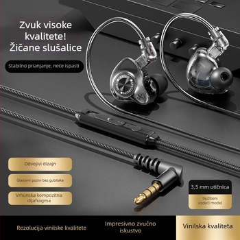 In-ear slušalice s jakim basom, odvojivi kabel 3,5 mm, žični gaming headset Type-C