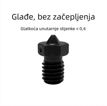 Flsun T1E/T1 Pro/T1 Max dodaci za 3D pisač: mlaznica za grijani kraj od tvrdog čelika sa silikonskim omotačem