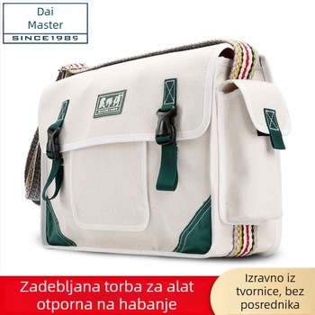 Platnena torba za električare – višefunkcionalna torba za alate za održavanje i montažu, otporna na habanje, čvrsta konstrukcija, nošenje preko ramena (crossbody)