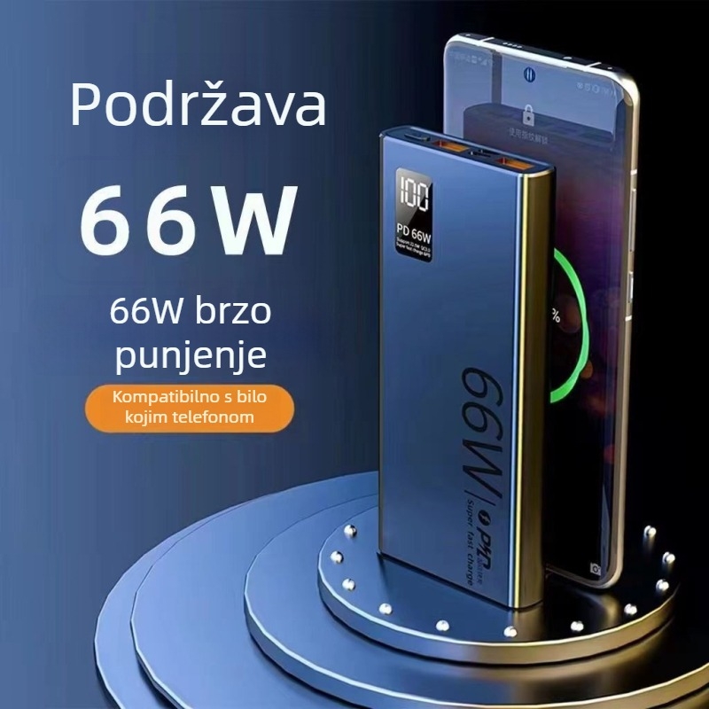 Power Bank 20000mAh PD3.0 Brzo punjenje s digitalnim zaslonom